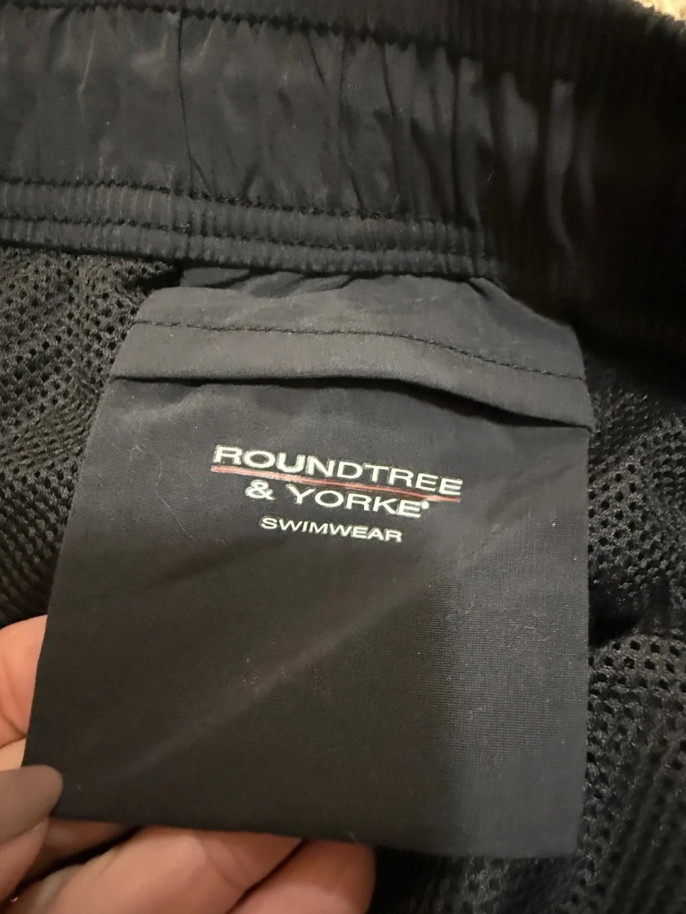Men's Black Cargo Swim Shorts